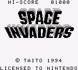 Space Invaders (USA) (SGB Enhanced)